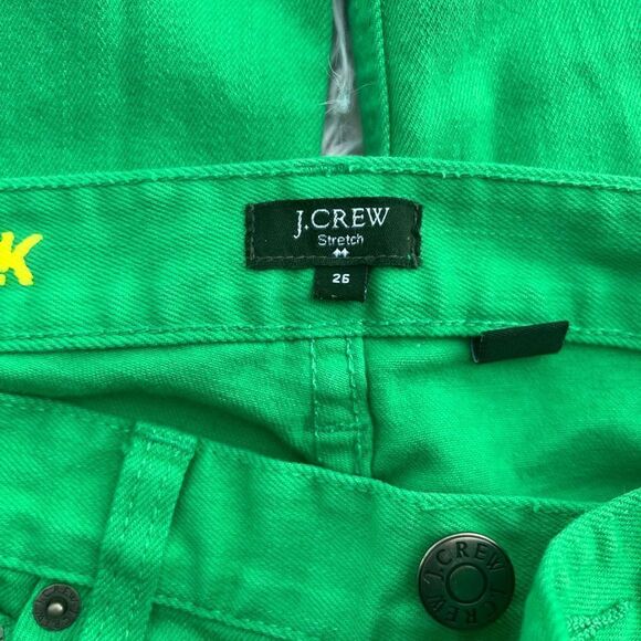 J.Crew 💫Matchstick Green Pants 💫Womens 26 - Picture 2 of 5